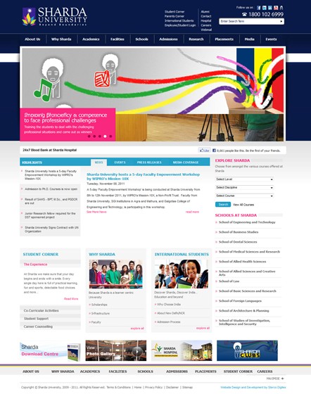 Websites: Sharda University